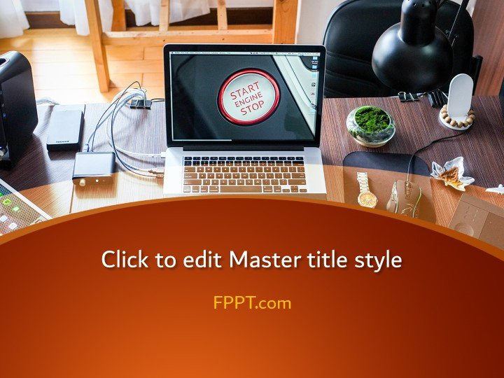 Free Technology Workspace PowerPoint Template