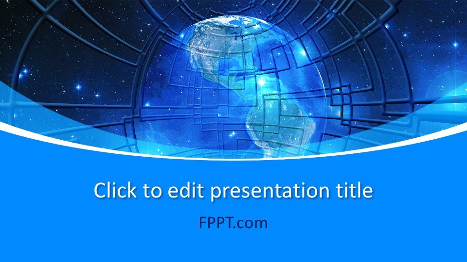 Free Global Technology Concept PowerPoint Template - Free PowerPoint