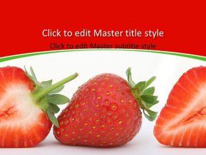 Free Strawberry Presentation Background