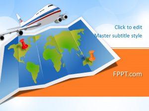 Free World Trip PowerPoint Template