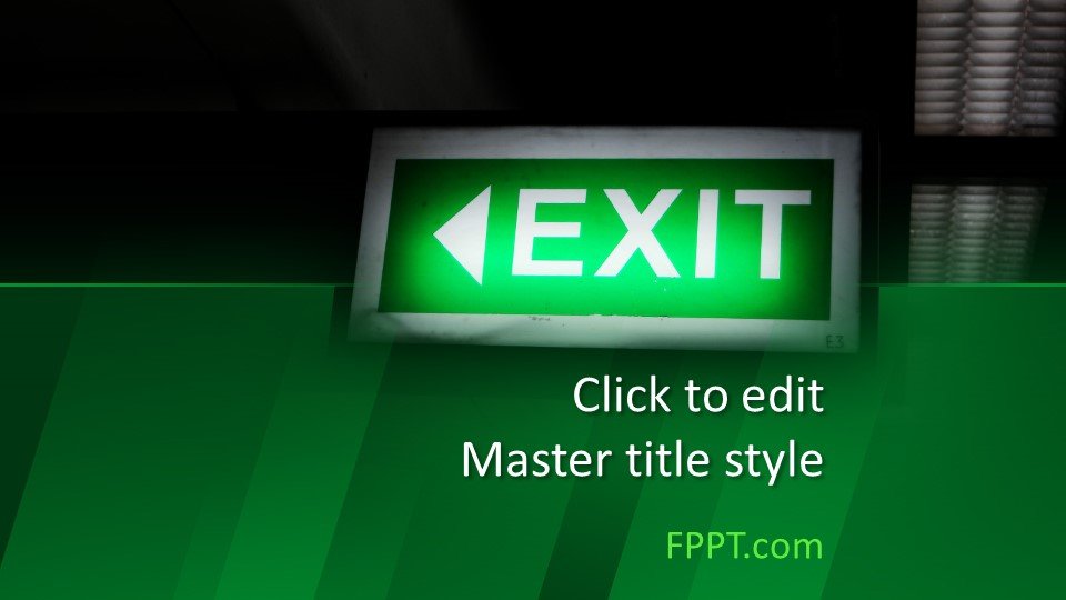 powerpoint presentation exit button