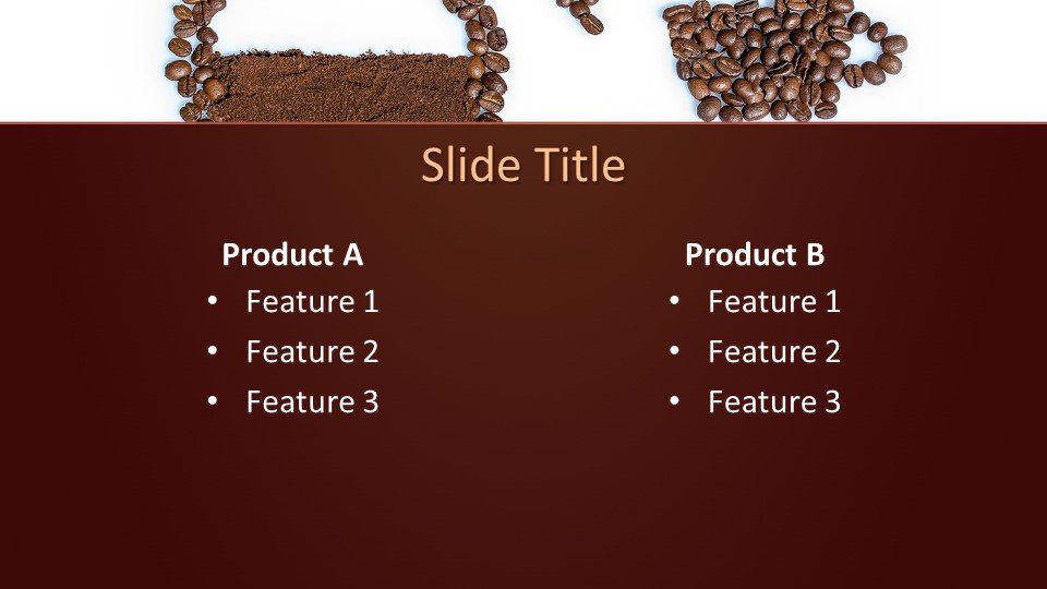 Free Coffee Beans PowerPoint Template - Free PowerPoint Templates