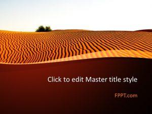 Free Arid Desert PowerPoint Template