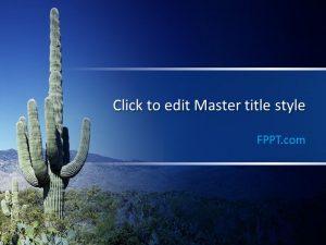 Free Cactus PowerPoint Template