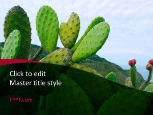 Free Cacti PowerPoint Template