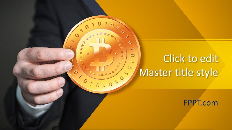 Cryptocurrency Bitcoin PowerPoint Template Free PowerPoint Templates