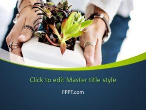 Free Succulent PowerPoint Template