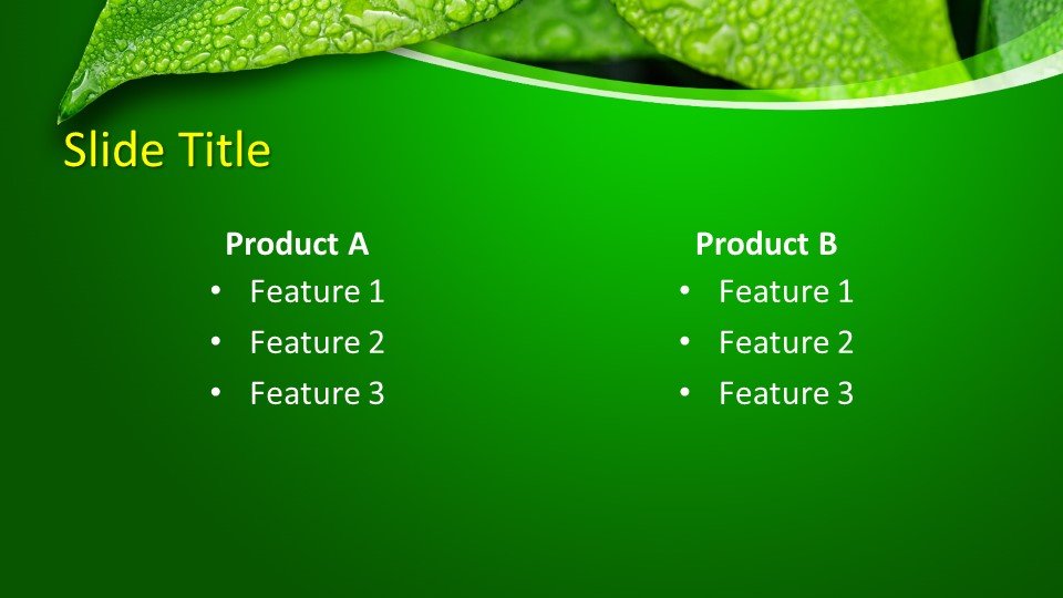 Download Free Leaf PowerPoint Template - Free PowerPoint Templates