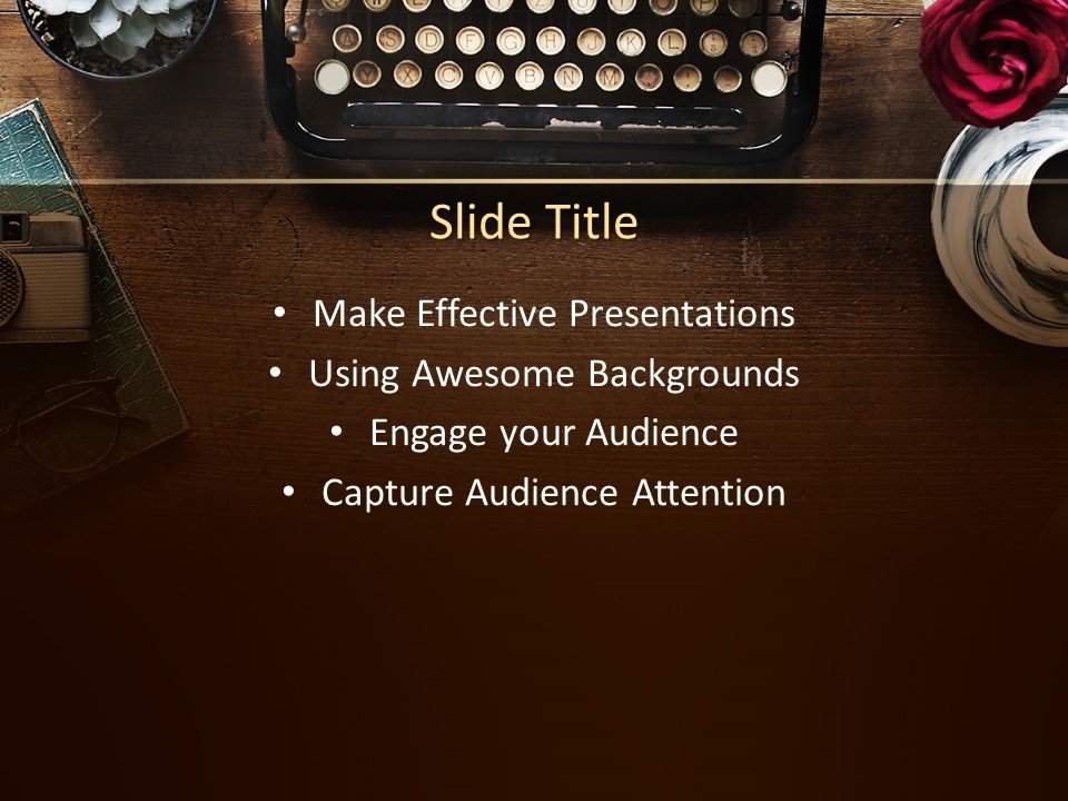 160420typewritertemplate4x32 Free PowerPoint Templates