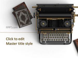Free Vintage Typewriter PowerPoint Template