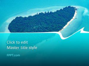 Free Island PowerPoint Template