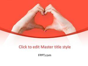Free Hand Making Heart Sign PowerPoint Template