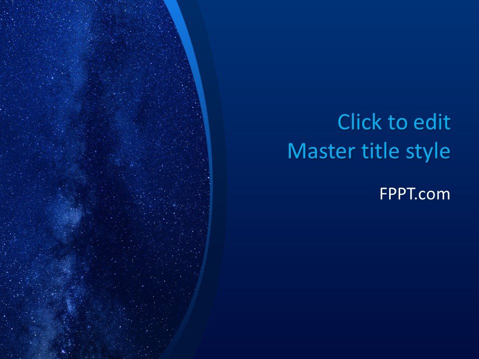 Free Milky Way Powerpoint Template Free Powerpoint Templates