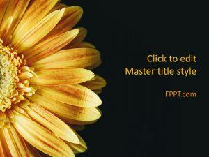 Free Flower PowerPoint Template