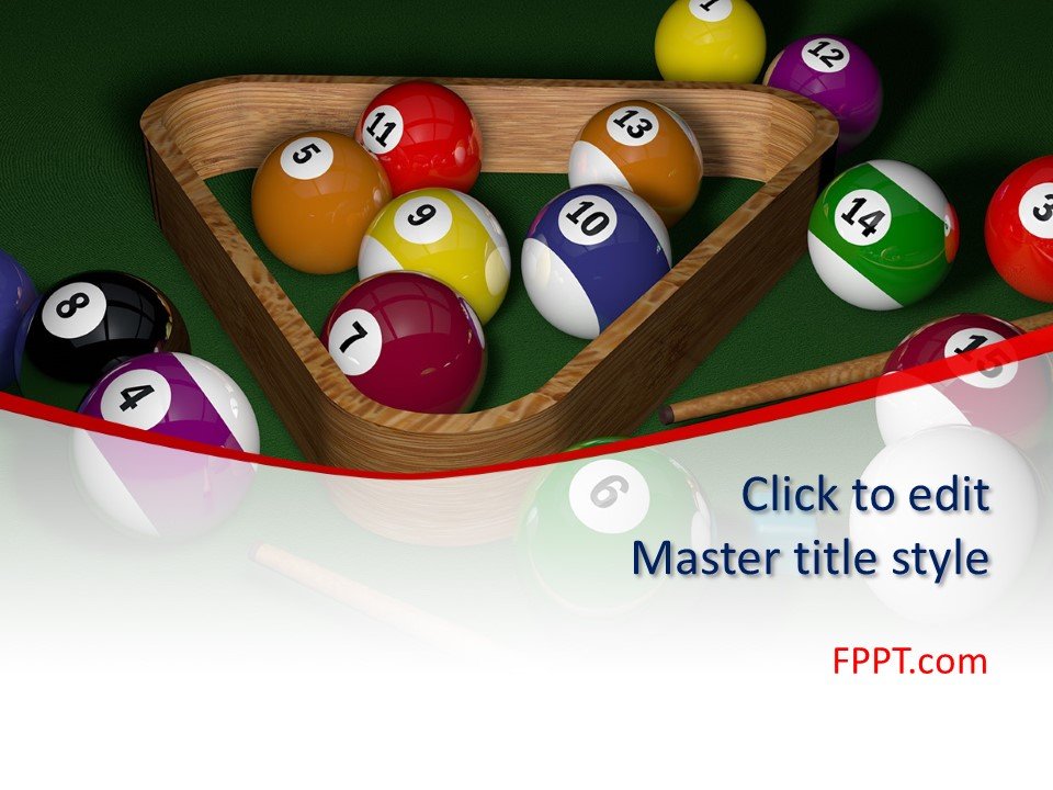 Free Billiards PowerPoint Template - Free PowerPoint Templates