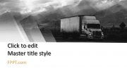Free Transport Logistics Truck PowerPoint Template