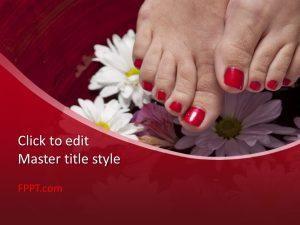 Free Pedicure PowerPoint Template