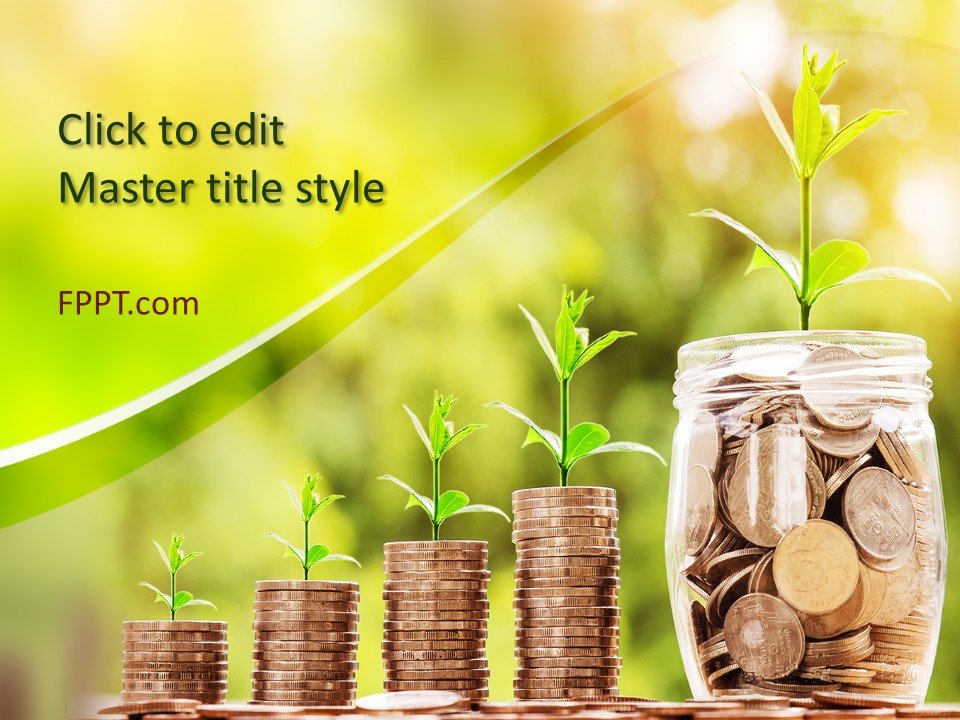 Free Savings Growth PowerPoint Template Free PowerPoint Templates