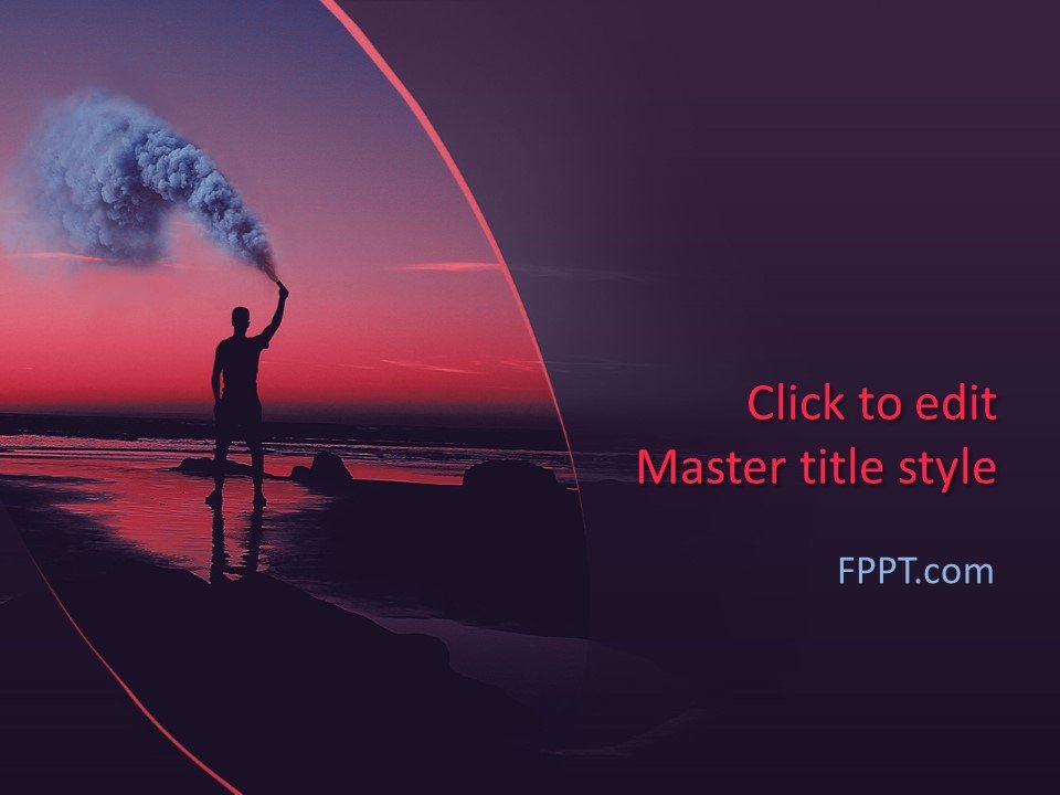 Free Color Smoke Powerpoint Template Free Powerpoint Templates