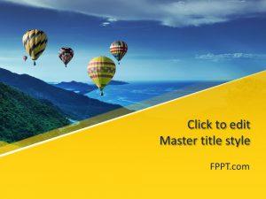 Free Air Balloons PowerPoint Template