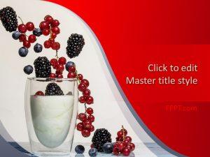 Free Nutritive Yogurt PowerPoint Template