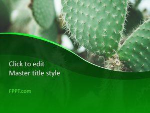 Free Cactus Presentation Template for PowerPoint