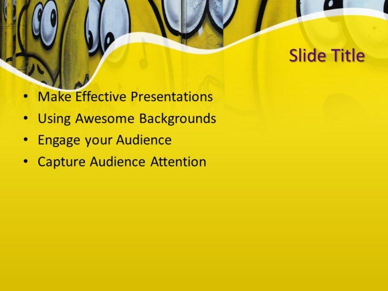160576 graffiti template 4x3 2 Free PowerPoint Templates