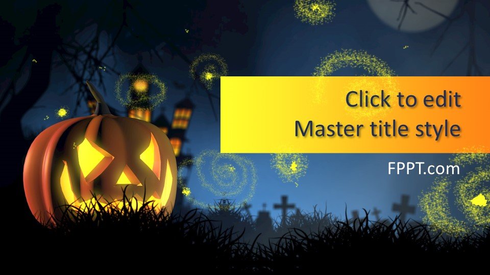 Free Halloween Background PowerPoint Template Free PowerPoint Templates