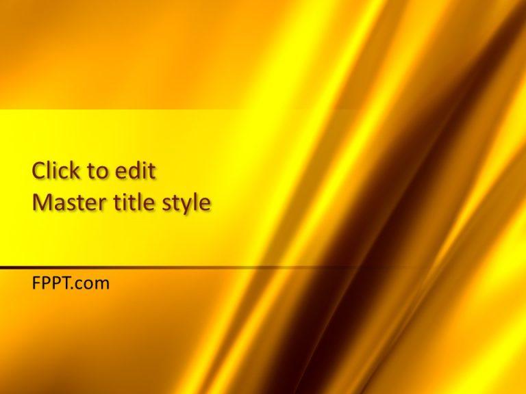 Free Golden PowerPoint Template Free PowerPoint Templates