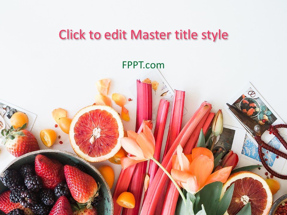Free Fruits Presentation Template Free PowerPoint Templates