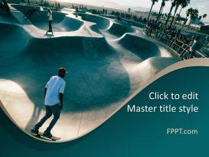 Free Skateboard PowerPoint Template