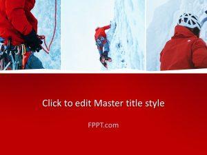 Free Climber PowerPoint Template