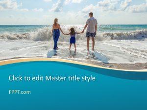 Free Family Beach Trip PowerPoint Template