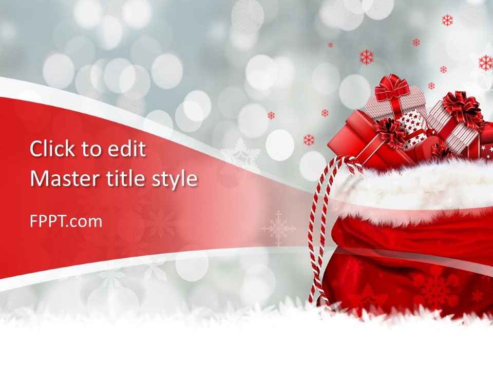Free Christmas Gift PowerPoint Template Free PowerPoint Templates