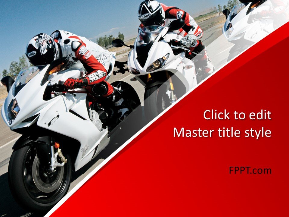 Free Motorcycle Racing Powerpoint Template Free Powerpoint Templates