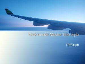 Free Airplane Wing PowerPoint Template