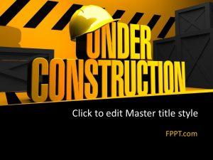 Free Under Construction PowerPoint Template