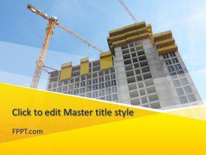 Free Under Construction Building PowerPoint Template