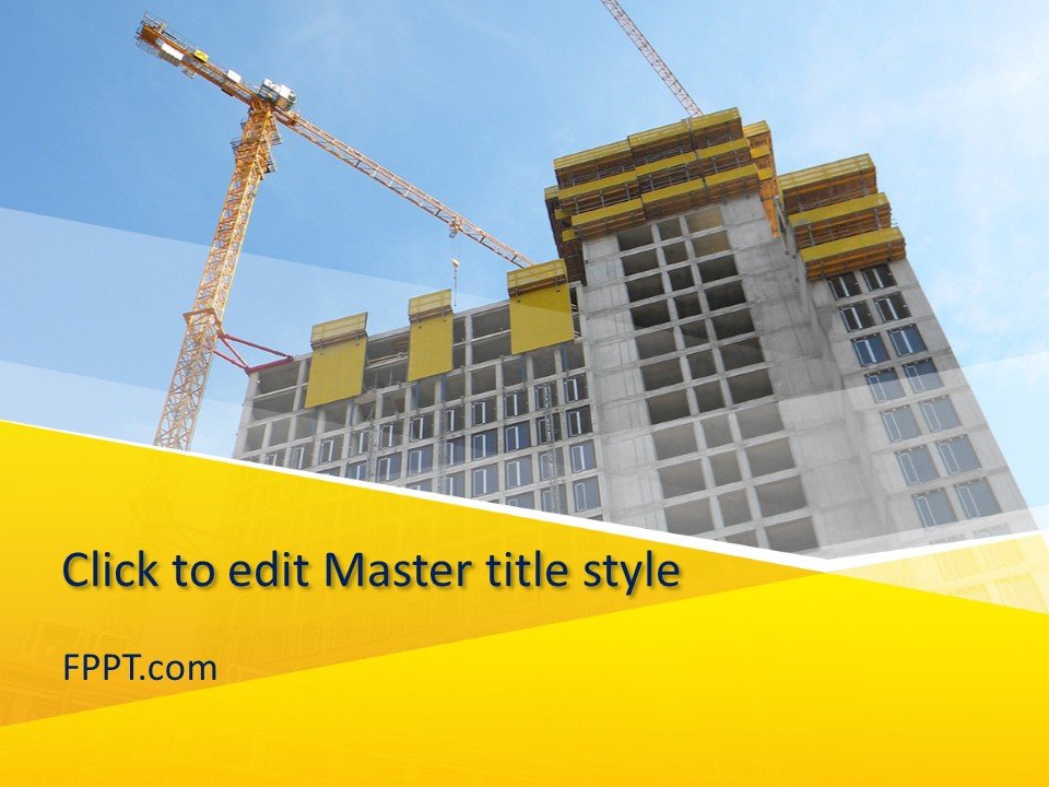 Free Under Construction Building PowerPoint Template - Free PowerPoint  Templates
