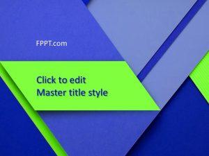 Free Folded Paper PowerPoint Template