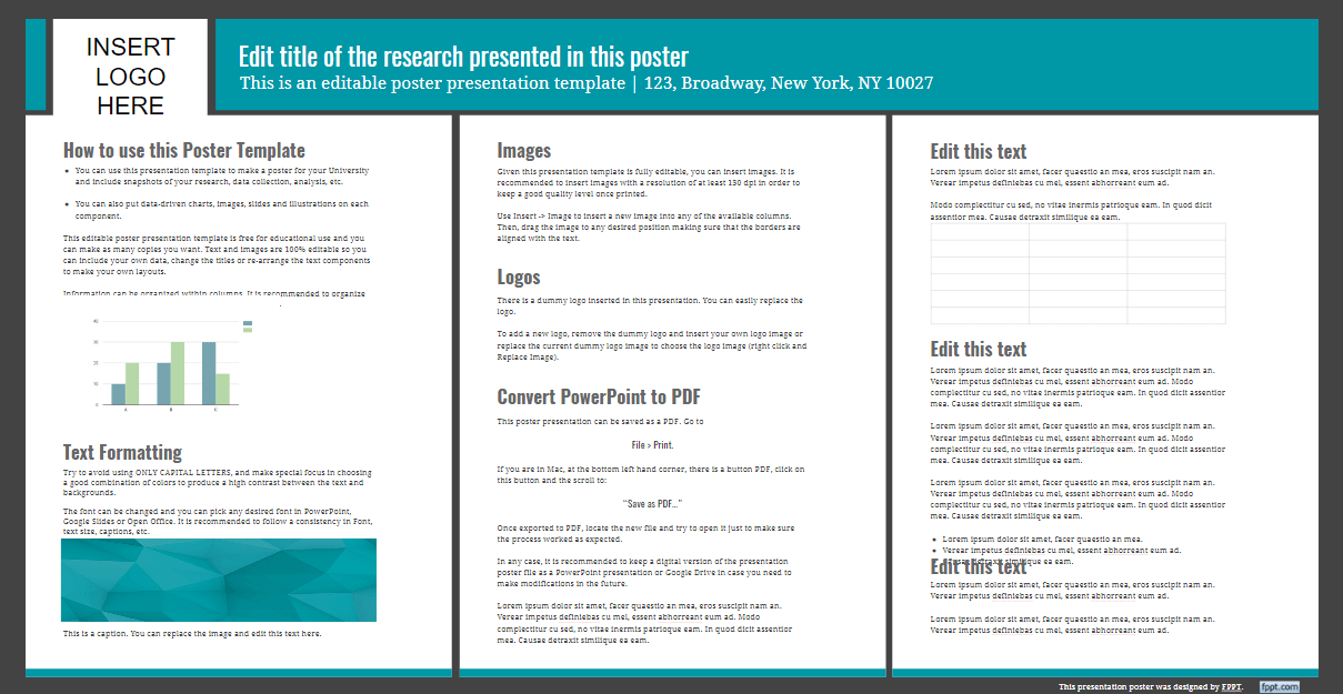 Scientific Poster Template Google Slides