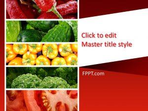Free Organic Vegetables PowerPoint Template