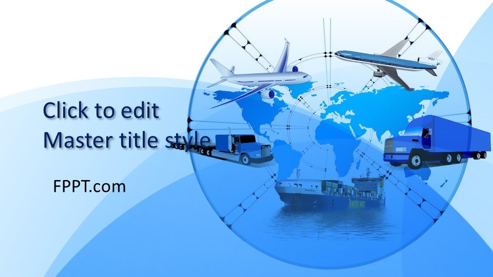 Free Global Transportation PowerPoint Template - Free PowerPoint Templates