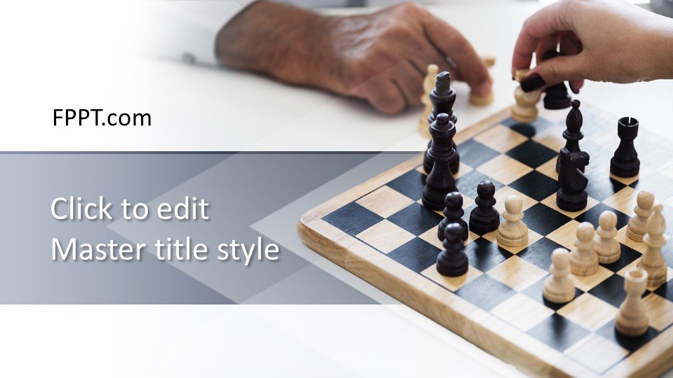 Free Playing Chess PowerPoint Template - Free PowerPoint Templates