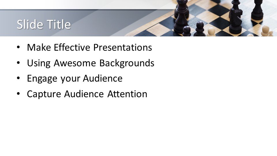 PowerPoint Chess Metaphor Template