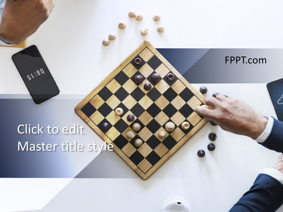 Key Strategy Person Playing Chess And Taking Next Move, PowerPoint Slide  Images, PPT Design Templates