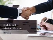 Free Business Handshake PowerPoint Template - Free PowerPoint Templates