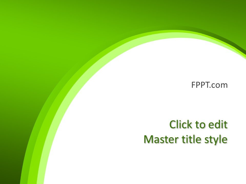 green powerpoint template