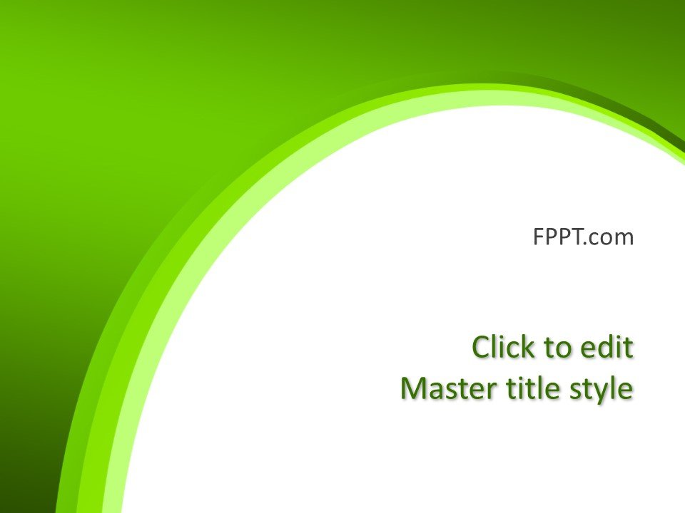 Free Creative Green Background PowerPoint Template Free PowerPoint 