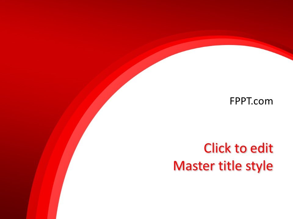Free Background Red PowerPoint Template - Free PowerPoint